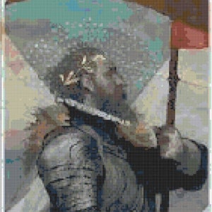 Dragon Age Inquisition Human Male Tarot Card Cross Stitch Pattern
