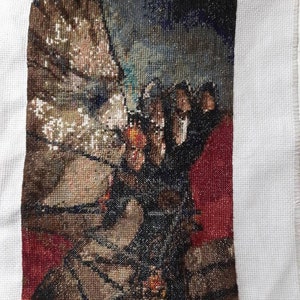 Iron Bull Romance Tarot Cross Stitch Pattern