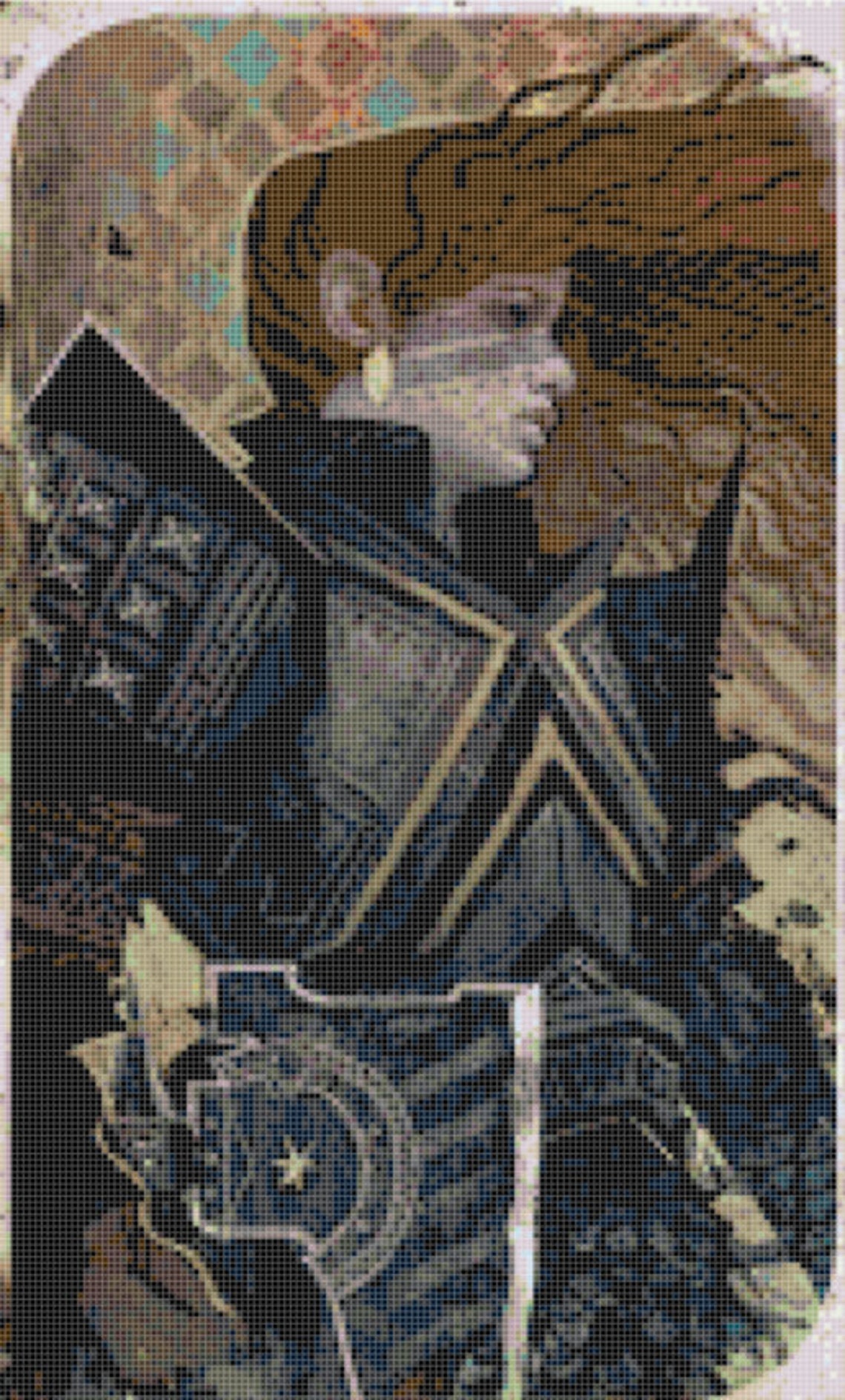 Dragon Age Inquisition Dwarven Female Tarot Card Cross Stitch Pattern ...