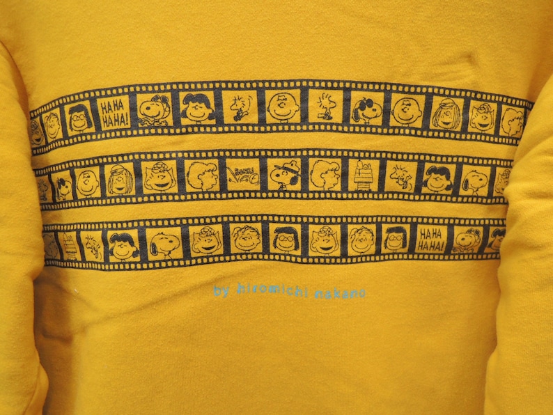 Vintage Snoopy Peanuts Pull Over Sweatshirt Cartoon Funny Sweater Size M