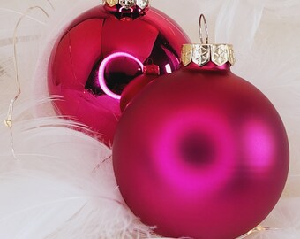 BERRY PINK | Personalized Christmas tree ball | Christmas ball | Favorite ball | personal Christmas gift | Tree decorations Christmas