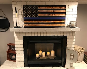 NEW* Thin Blue Line Concealment Flag - American Flag Concealment Case