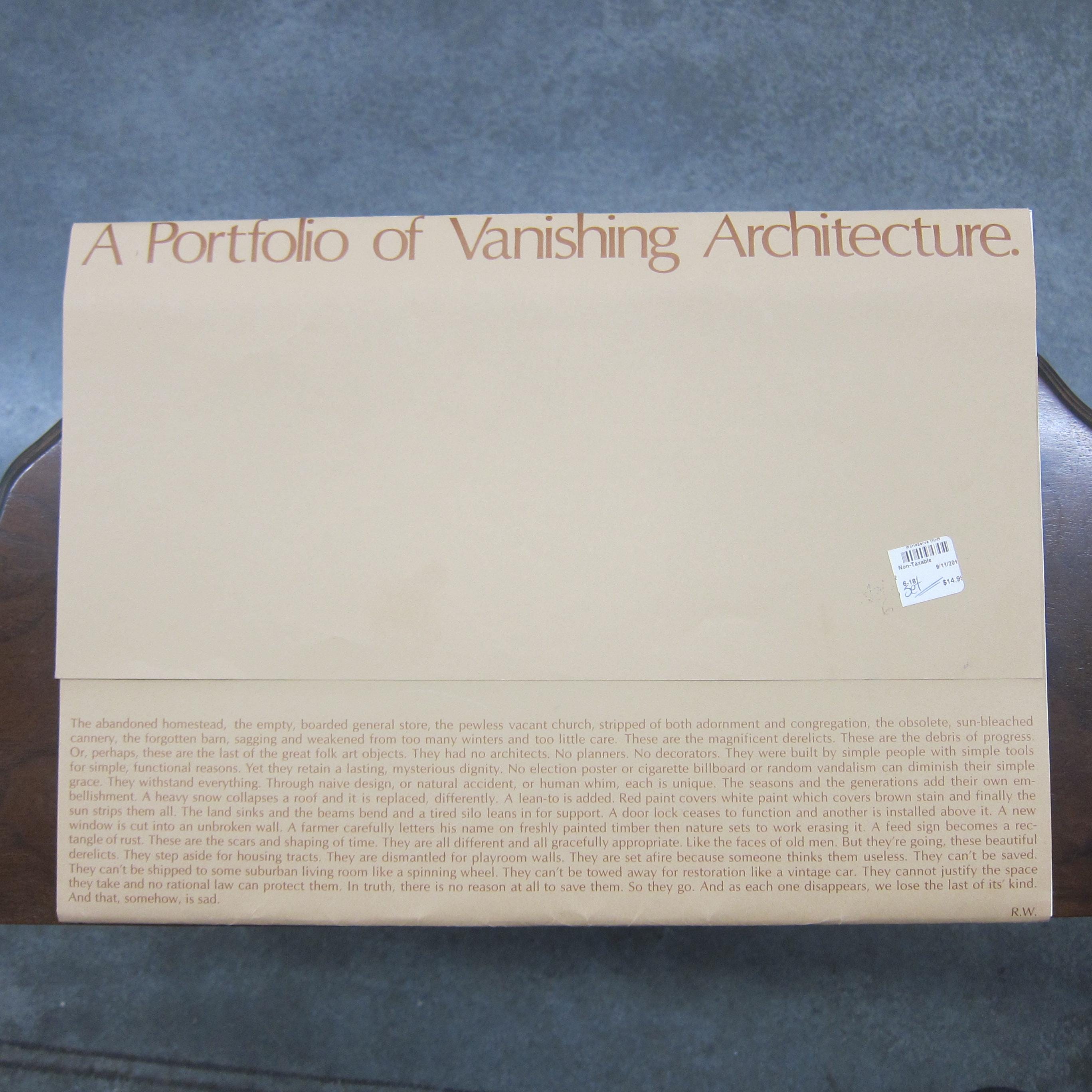 A Portfolio of Vanishing Architecture, Ron Woodall - 12 Prints, 17