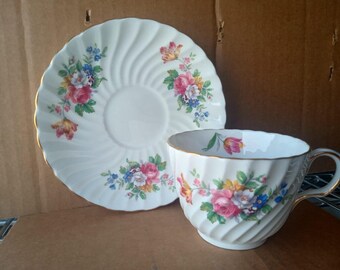 Aynsley, Pattern C1194, Made in England - Tea Cup & Saucer