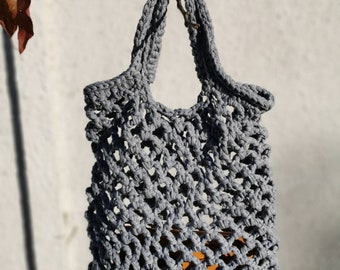 Wrist Bag Pattern Handbag Knit Bag Handmade Tshirt Yarn - Etsy