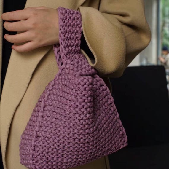 Crochet Bag Pattern, Crochet Tassel Bag, Bag Pattern, T Shirt Yarn