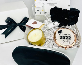 Graduation Gift Box For Her | Scrunchie, Mirror, & More | Personalized  Gift | Graduation Gift 2022| Highschool Or College Graduation