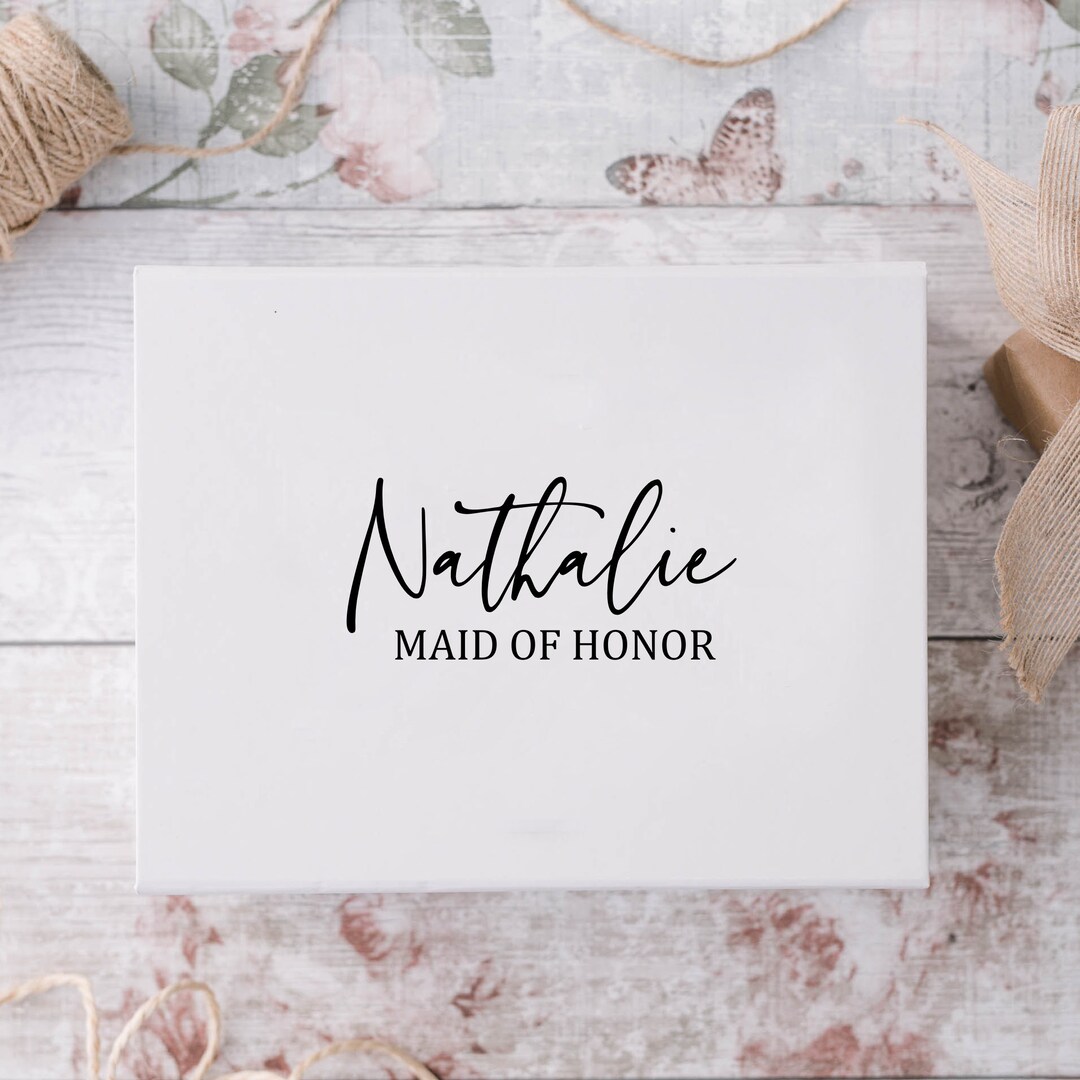 Personalized Bridesmaid Proposal Box: Empty Magnetic Gift Box - Etsy