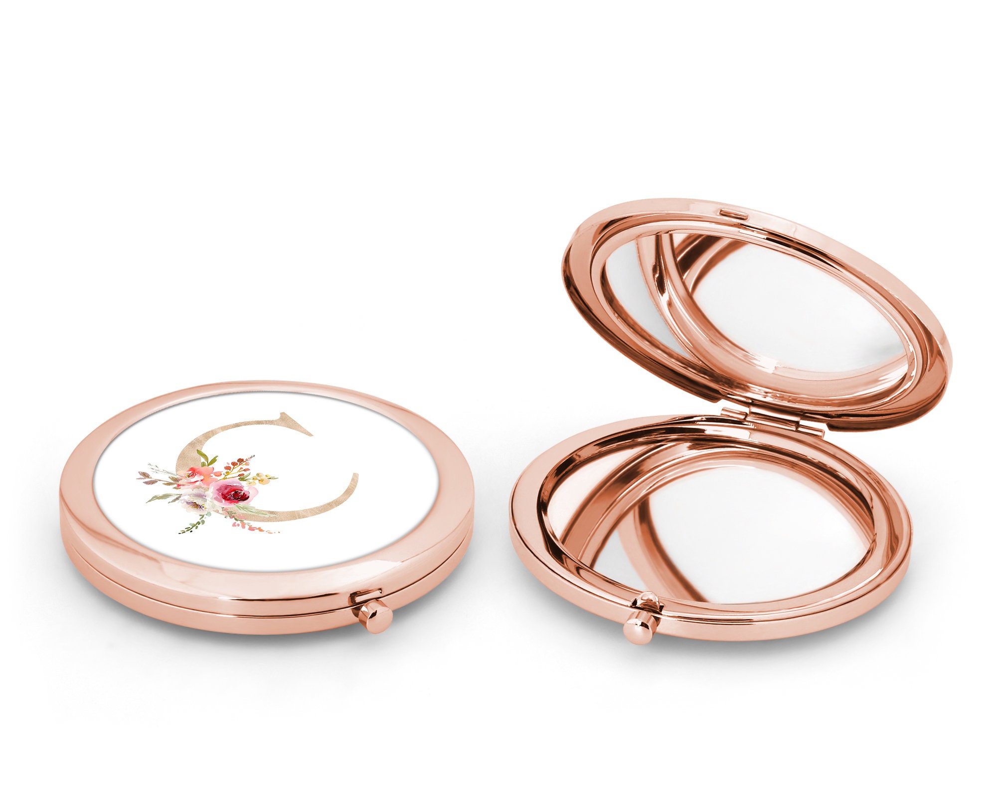 Compact Mirror Personalized bridesmaid Gifts Pocket Mirror Etsy