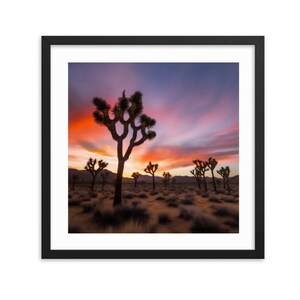 Joshua Tree National Park Framed poster, Home Decor, Desert Home Art, California, Wall Art, Landscape Art