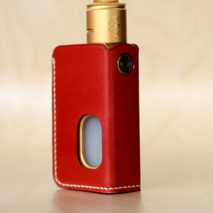 Étui en cuir fait main DotSquonk Mechanical personnalisé