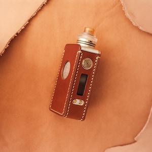 Étui en cuir fait main DotBox 75w personnalisé