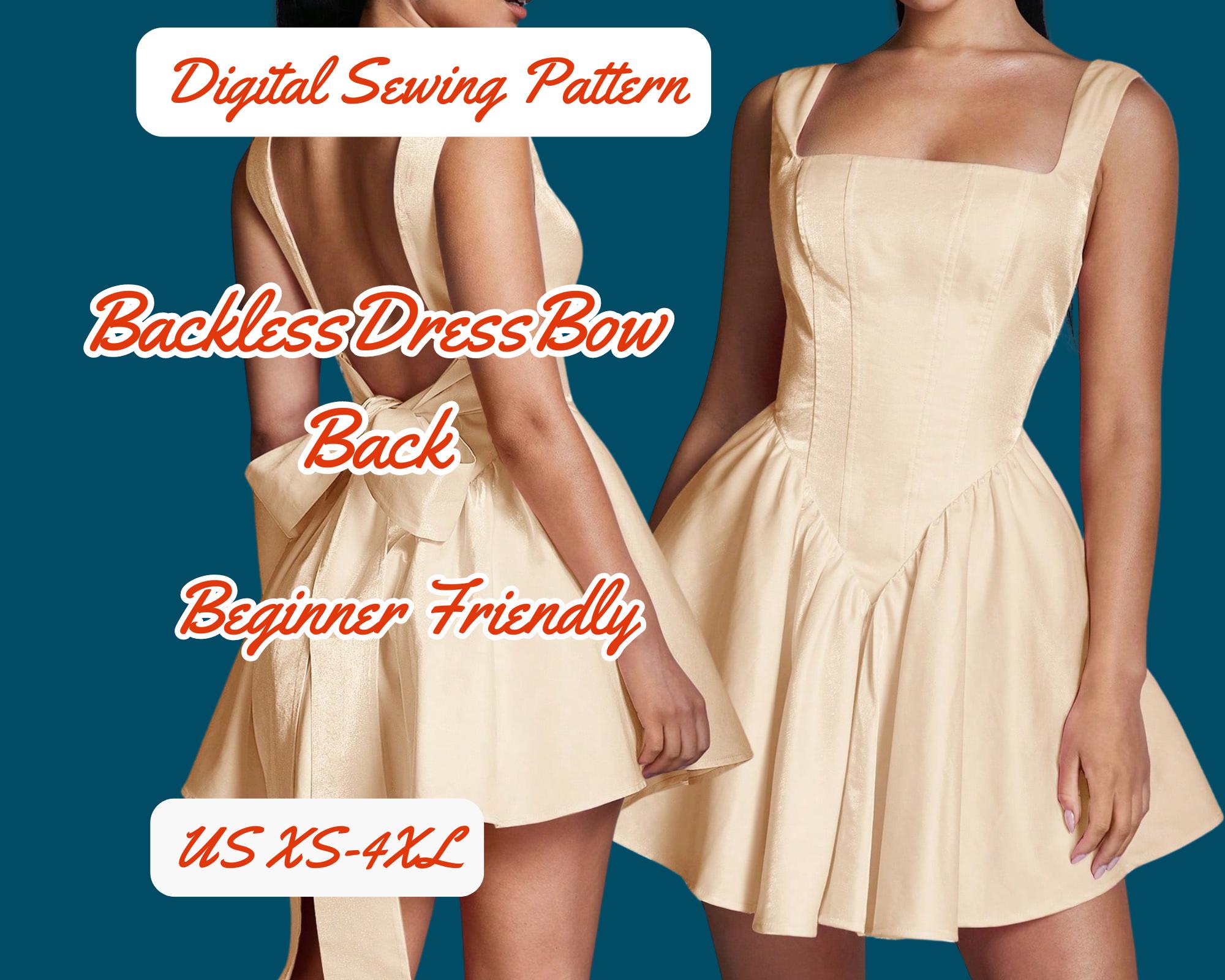 Vestido de fiesta con lazo en la espalda México