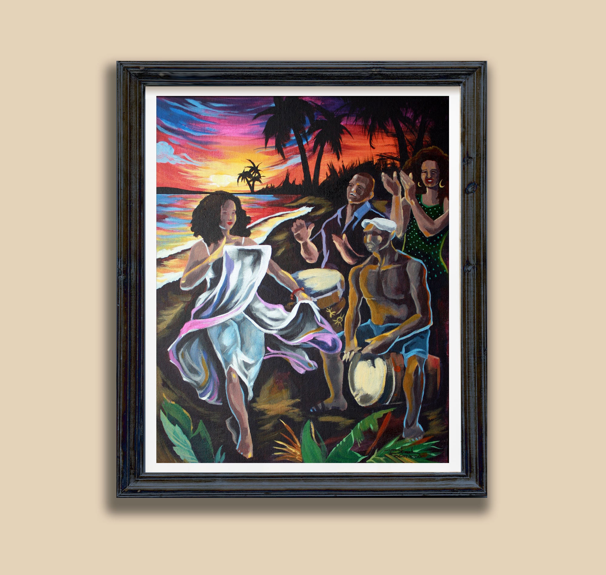 Puerto Rico Wall Art Puerto Rican Bomba Costera Print Gift For Y Plena Latino Art Arte Boricua Afrol