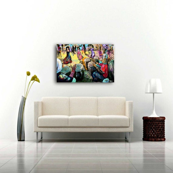 Rumbon By Puerto Rican Artist Obed Gomez Puerto Rico Wall Art Etsy