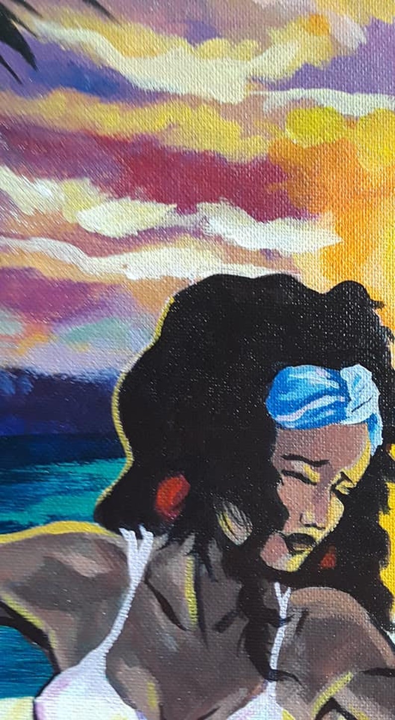 Puerto Rico Wall Art Boricua Afro Latina Dancer Afro