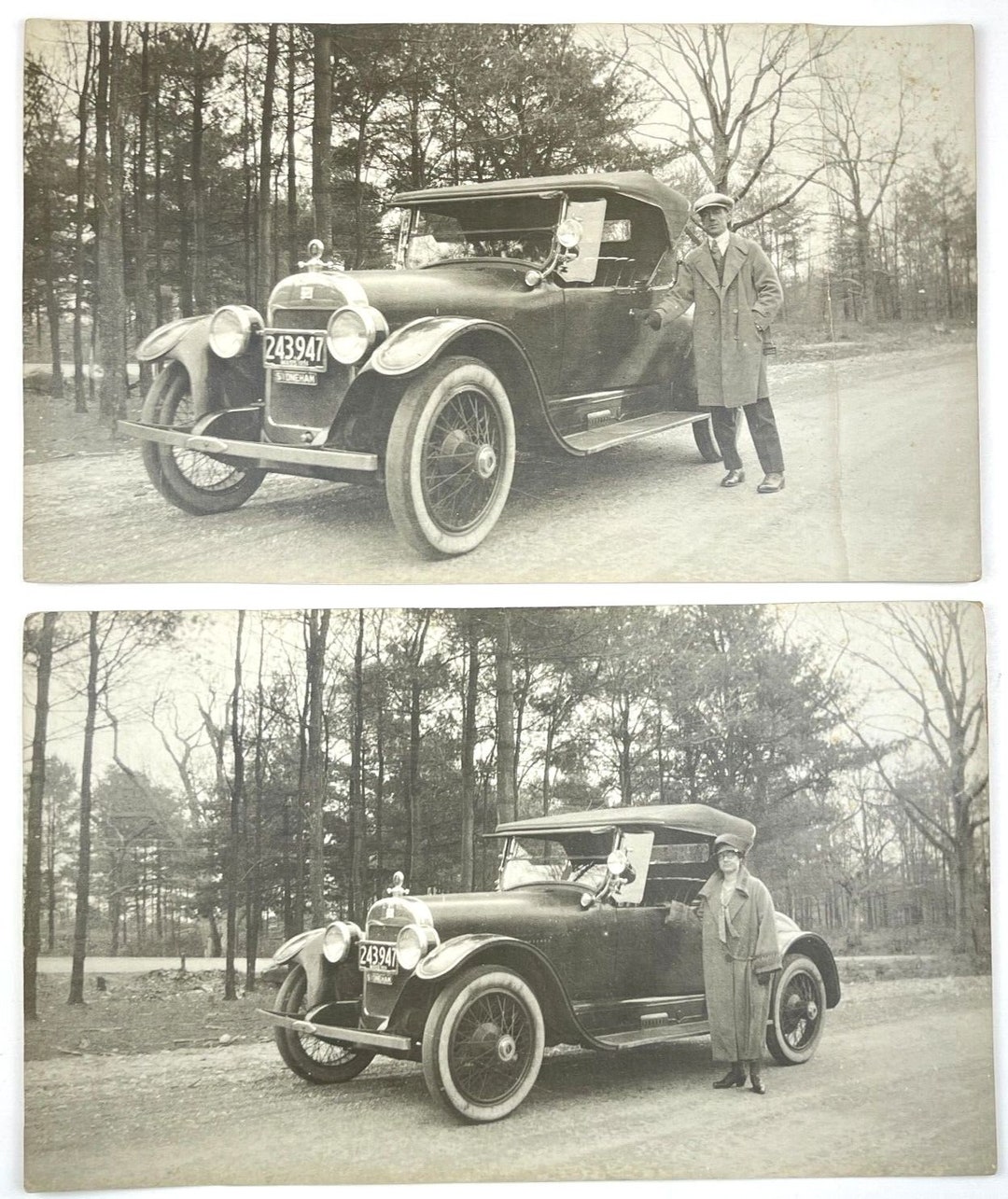 1924 Antique Automobile Photos of Herb Morey Marmon Roadster Car