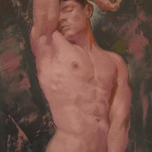 Male nude,Nude man,Nude art,Naked Man Art,Nude Oil Painting,Nude painting,Naked man body,Male torso,Figure oil painting