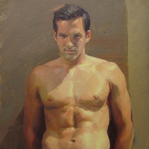 Naked young man, Male nude,Nude man,Nude art,Naked Man Art,Nude Oil Painting,Nude painting,Naked man body,Male torso,Figure oil painting
