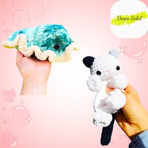 2 パターンのかぎ針編み、Crochet-Sea-Slug-PDF-Pattern.pdf、Chloe-the-Plush-Crochet-Cat-Pattern.pdf