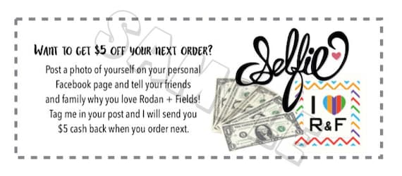 Selfie Coupon Etsy