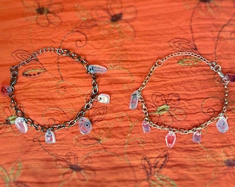 Shrinky Dink charm bracelets Trick or Treat Halloween candy party favors