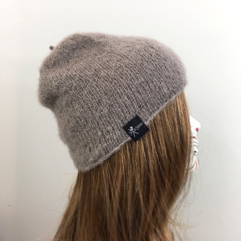 Knit Winter Hat Choose your Color Luxury Alpaca Hat Hand Knit Womens Beanie