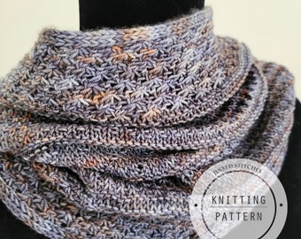 Cowl Knitting Pattern, Neckwarmer Knitting Pattern, PDF Knitting Pattern