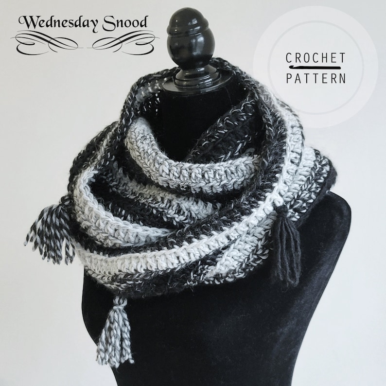Wednesday Snood Crochet Pattern Wednesday's Snood Etsy