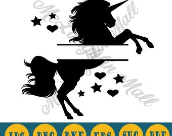 Unicorn Name Svg Etsy