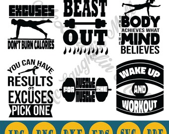 Download Workout Svg Bundle Etsy