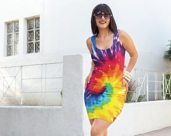 Colorful Tight Dress | Etsy Ireland