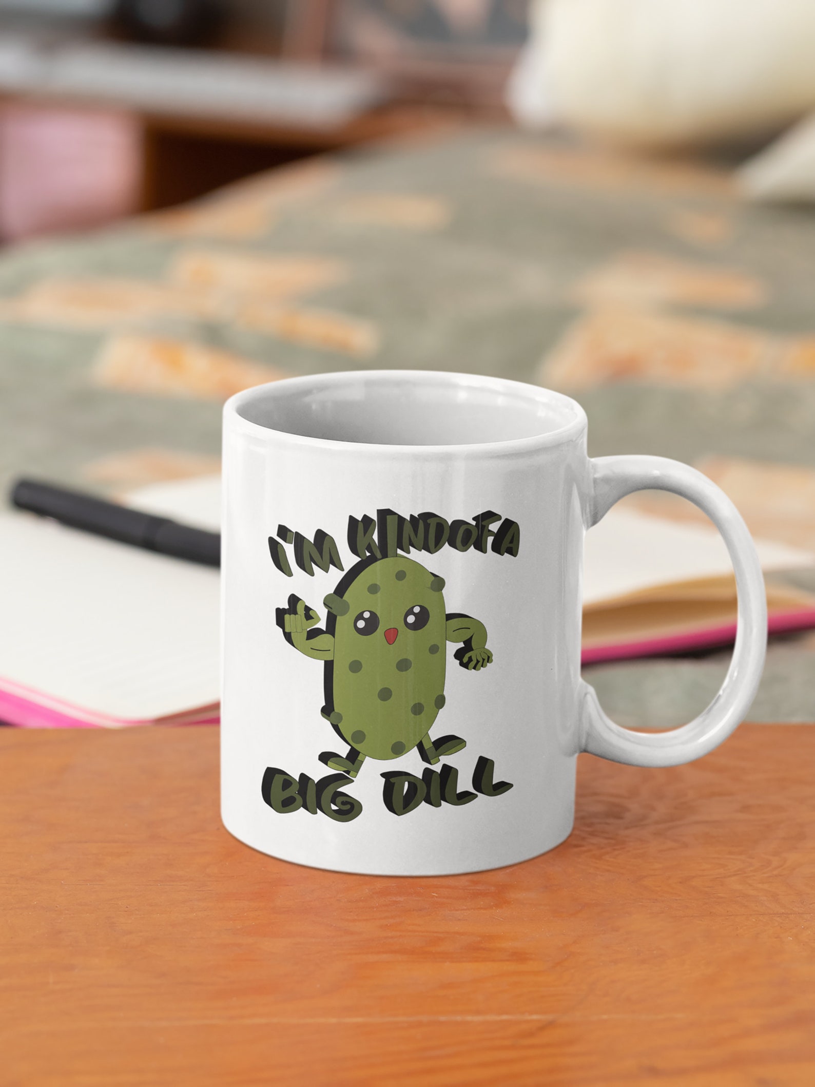 Dill Pickle Mug Pickle Lover Gift 3D Pickle Graphic Kind Etsy