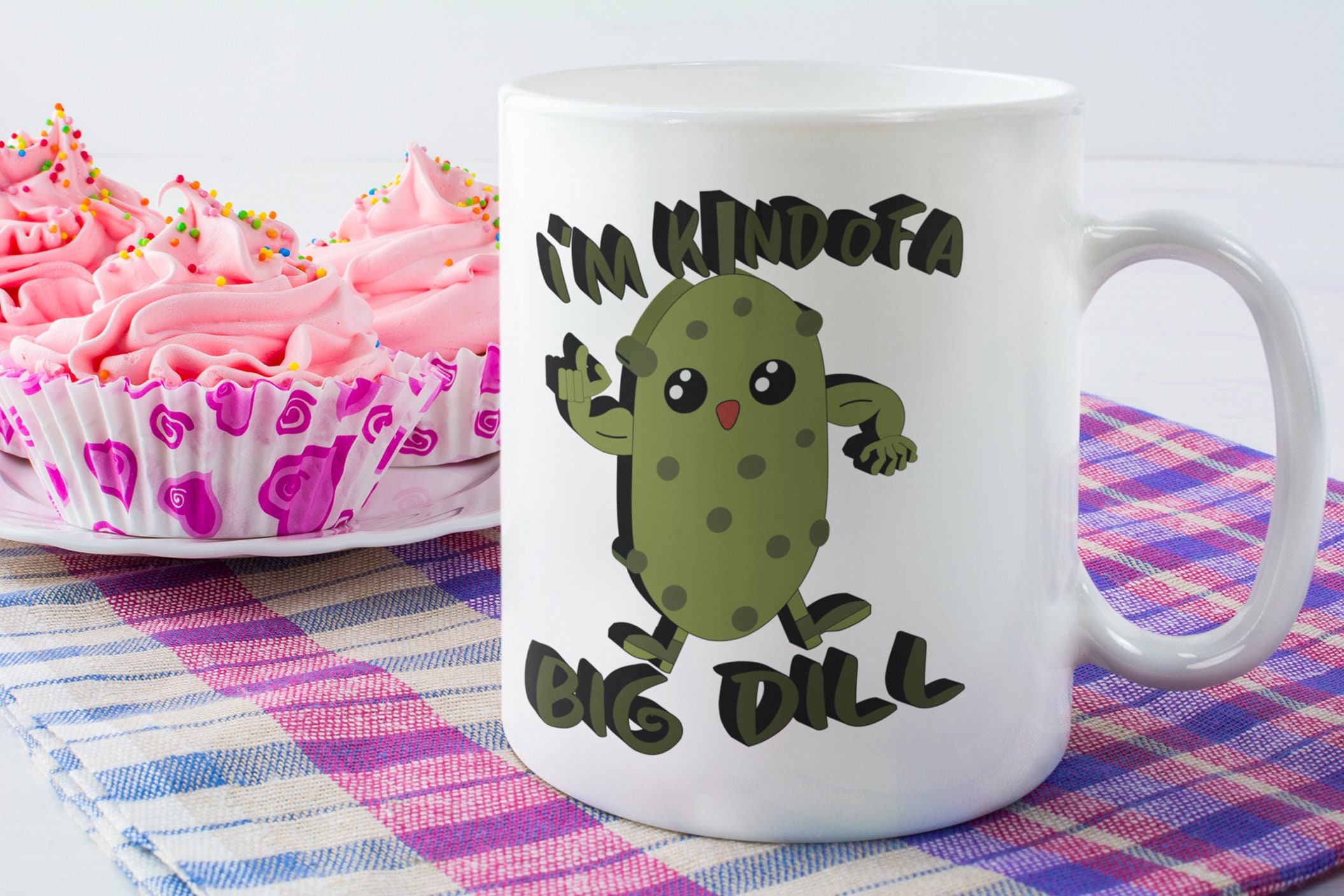Dill Pickle Mug Pickle Lover Gift 3D Pickle Graphic Kind Etsy