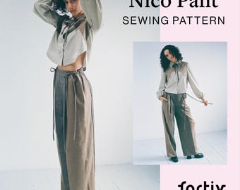 Nico Pant, Shorts, Capris PDF Sewing Pattern (XS-6XL)