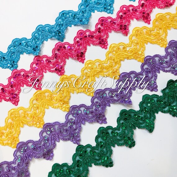 colored lace trim