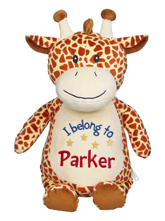 personalized giraffe stuffed animal