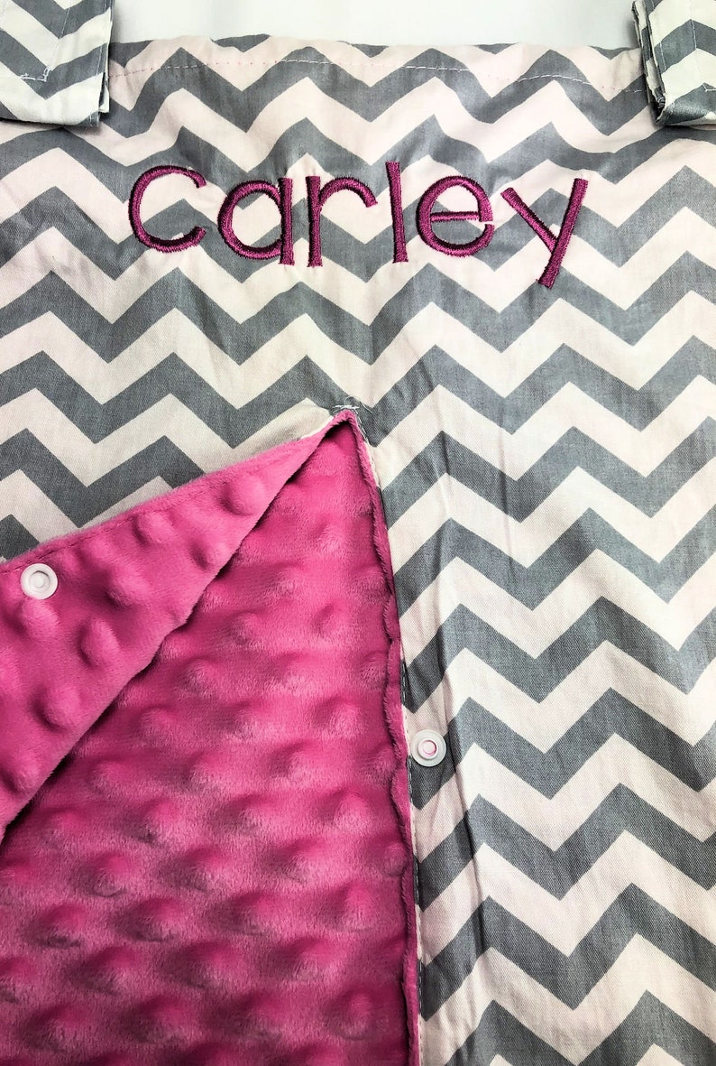 Baby Car Seat Canopy Baby Car Seat Cover Hot Pink Minky Etsy