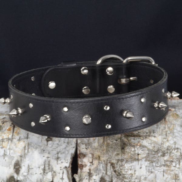 Spiked Dog Collar Etsy