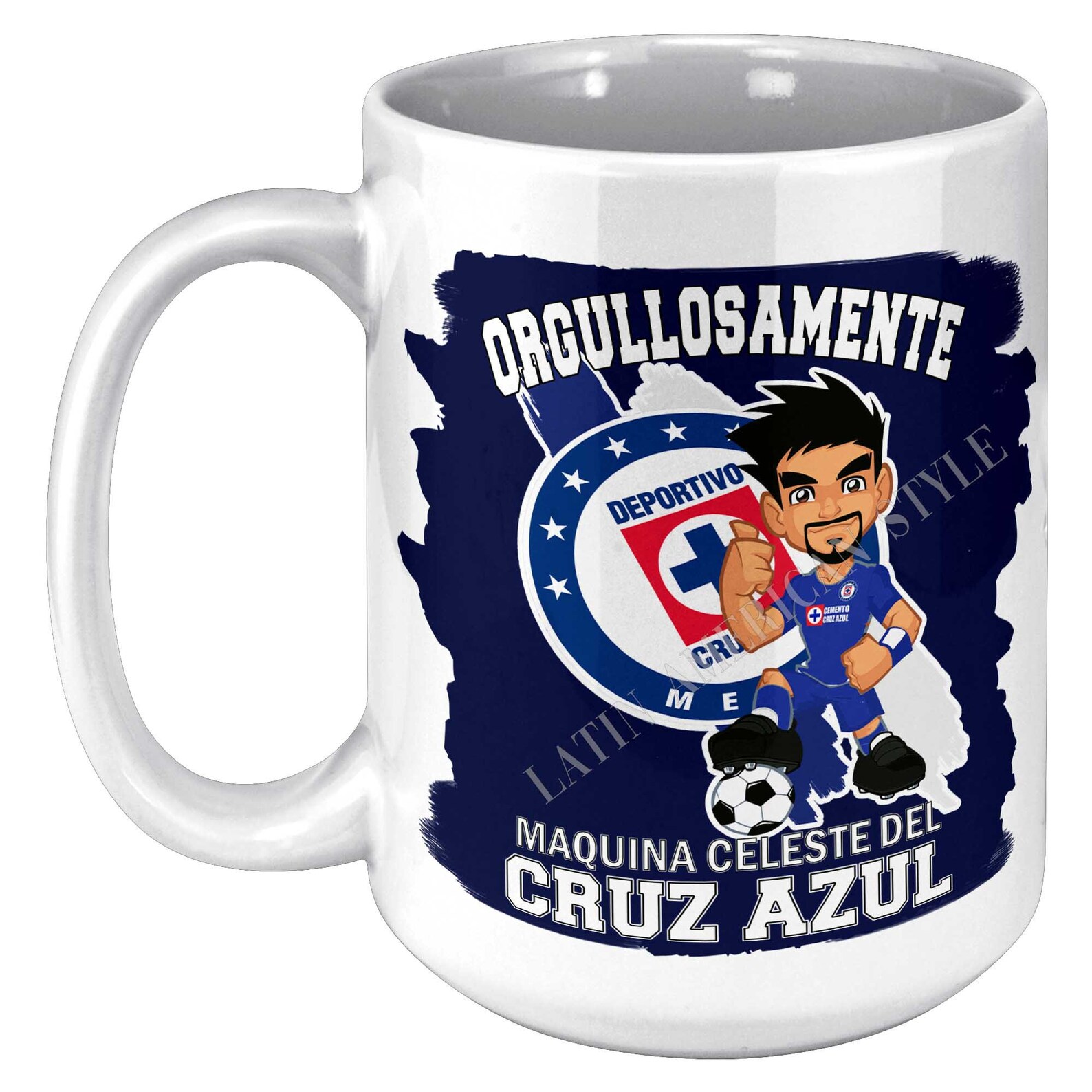 Orgullosamente Cruz Azul Futbol Mexicano Taza Para Café Cruz Azul