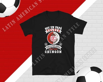 Los Diablos Rojos del Toluca Futbol Mexicano Soccer Fan Papa Toluca Short-Sleeve Unisex T-Shirt