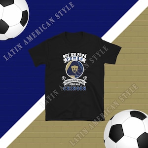 Pumas de la UNAM Futbol Mexicano Soccer Fan Papa Pumas Short-Sleeve Unisex T-Shirt