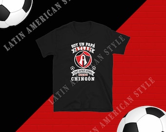 Zorros del Atlas Futbol Mexicano Soccer Fan Papa Atlas Camiseta Unisex de Manga Corta