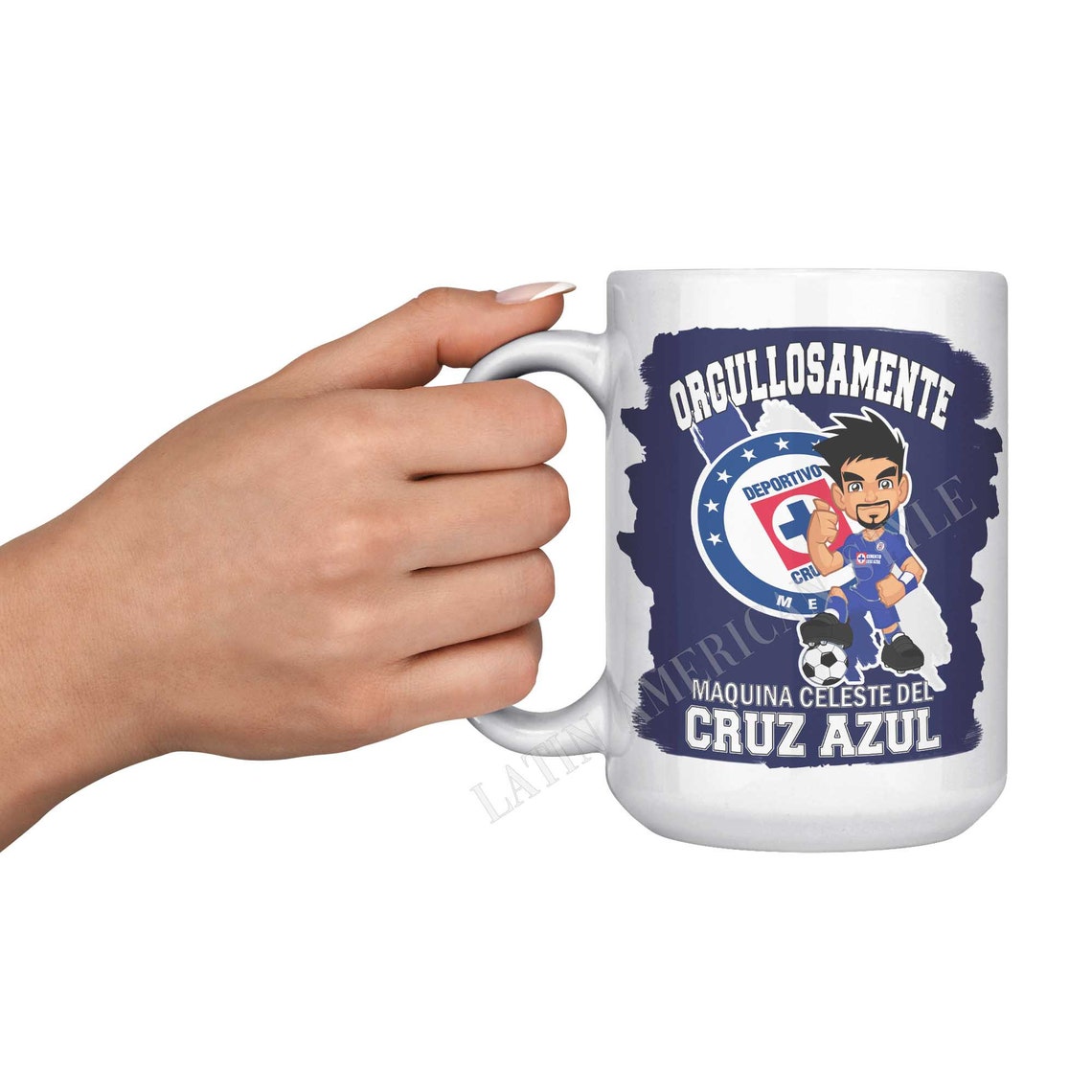 Cruz Azul Mexican Soccer Team Heart Beat Digital Art By Islamh Esmae