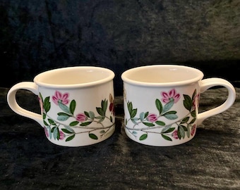 Two Portmeirion Rhododendron Botanic Garden cups