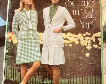 1973 Bali Garn Stricken und Häkeln Anleitungsheft