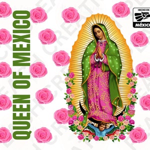Vaso 20oz Sublimación, Reina De México, Virgencita, virgen De Guadalupe, Archivo Digital, Descarga Instantánea