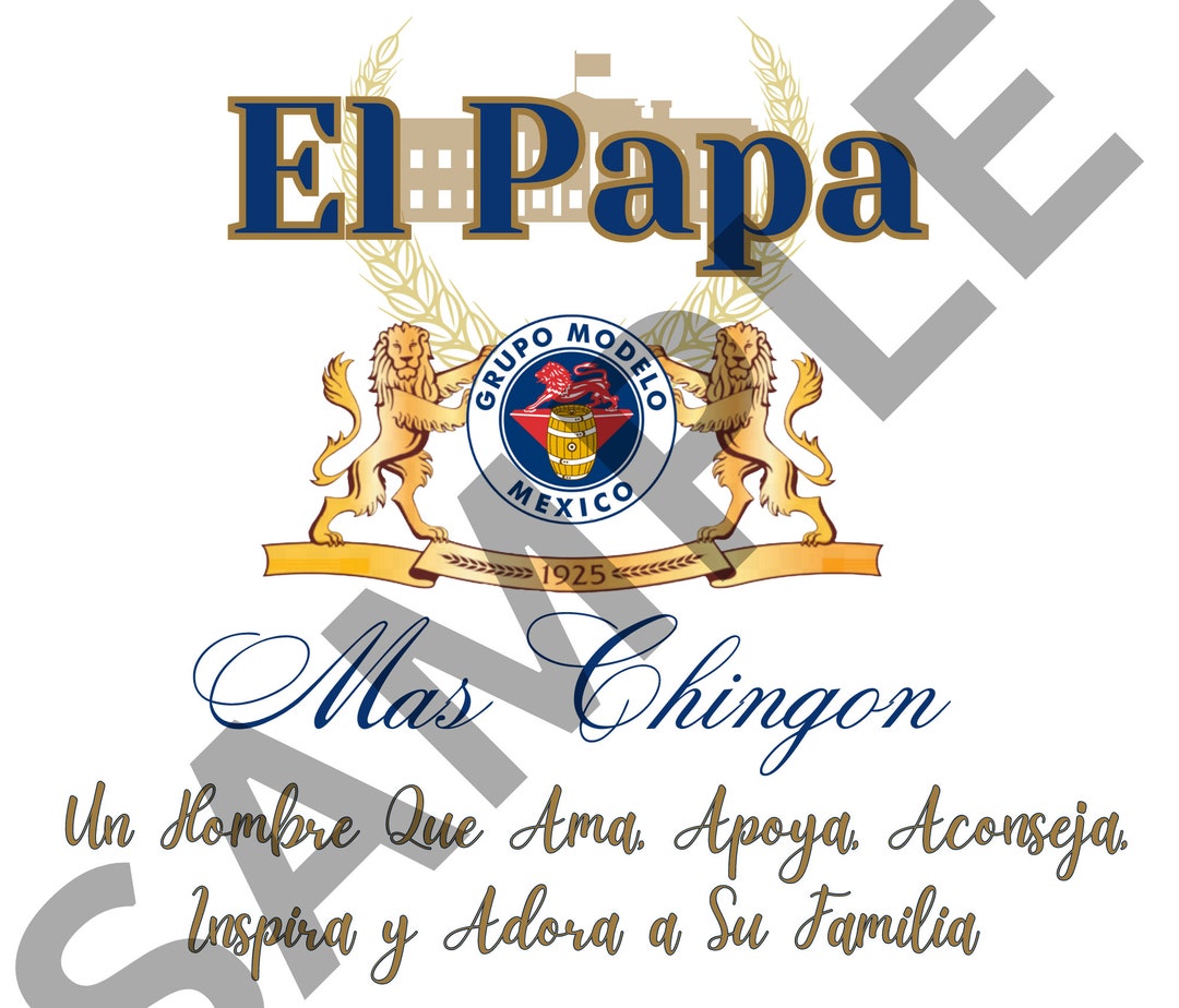 El Papa Modelo Beer Cerveza PNG File Transparent - Etsy