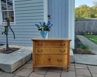 Mid Century Birds-eye Maple Washstand