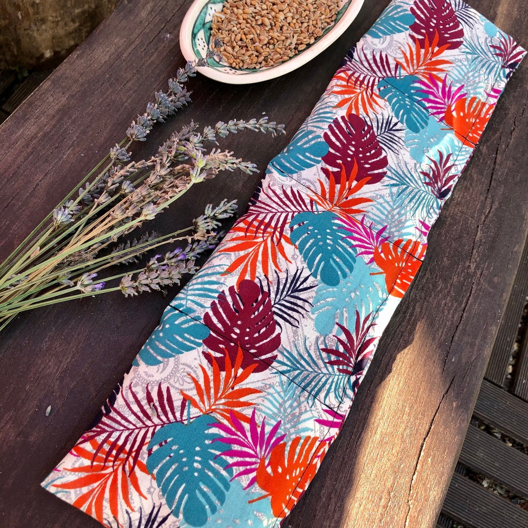 Dry Hot Water Bottle L With Wheat Seeds and Lavender, Microwave Hot